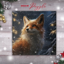 Winter Fox Jigszle Puzzle