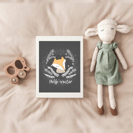 Winter Fox Nursery Poster