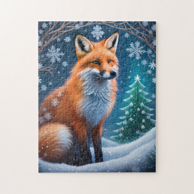Winter Fox Pussel (Vertikal)