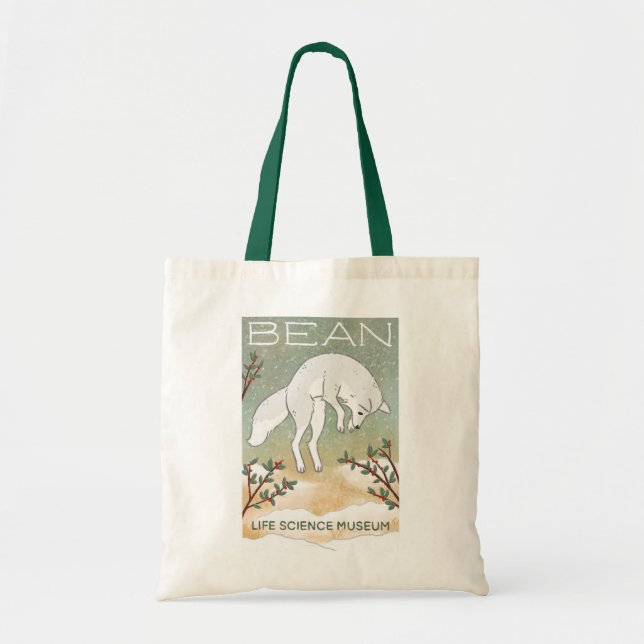 Winter fox tote tygkasse (Framsidan)