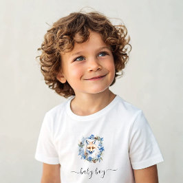 Winter Fox Watercolor Boy T Shirt