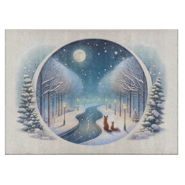 Winter Foxes by Moonlit Snowy River (Framsidan)