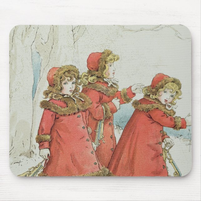 Winter från den April baby bok av trimmar, 1900 Musmatta (Framsidan)