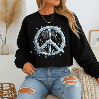 Winter Fredstecken Snowflake Sweatshirt T Shirt