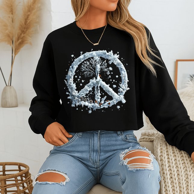 Winter Fredstecken Snowflake Sweatshirt T Shirt (Skapare uppladdad)