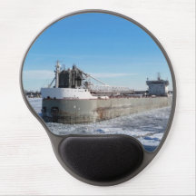 Winter Freighter Manitoulin Underbar Sjöar Frakt