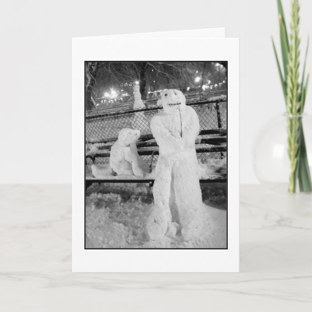 "Winter Friends"-Helgdag-kort - jul Helgkort (Framsida)