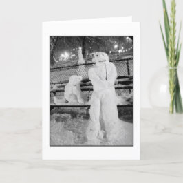 "Winter Friends"-Helgdag kort - tomt