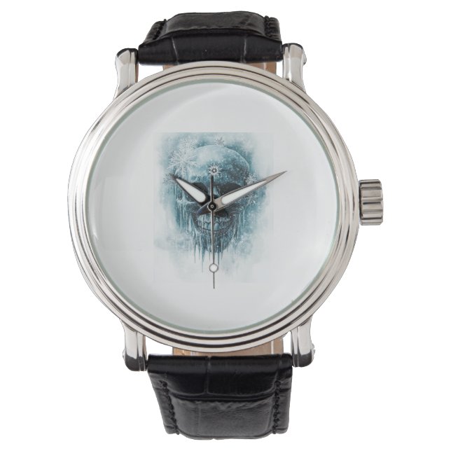 Winter Frost Skull Armbandsur (Framsida)