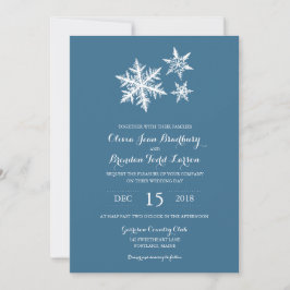 Winter Frost Snöflingor | BRÖLLOP Inbjudningar
