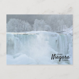 Winter Frozen American Falls Niagara Deep Freeze Vykort