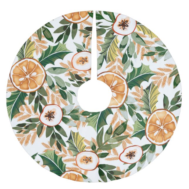 Winter_fruit_nature_22 Julgransmatta Borstad Polyester (Framsidan)