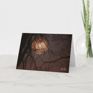 Winter Full Moon notecard Tack Kort