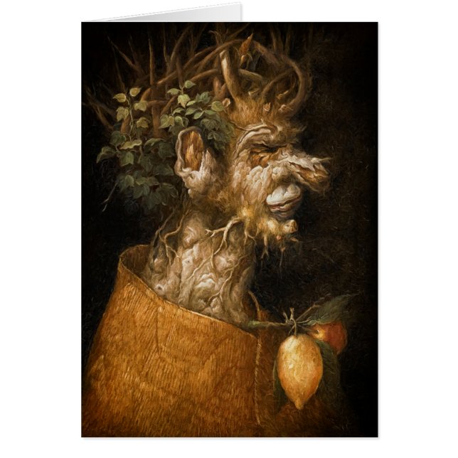 Winter Fyra Seasons Giuseppe Arcimboldo Blank OBS Kort (Framsidan)