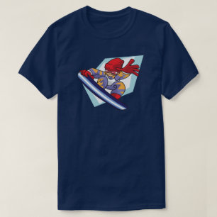 Winter Games Snowboarder Anime Stil Illustration T-shirt