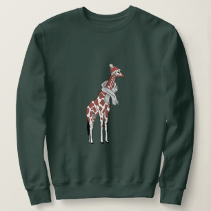 Winter giraffe sweatshirt t shirt