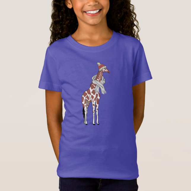 Winter giraffe T-Shirt (Framsida)