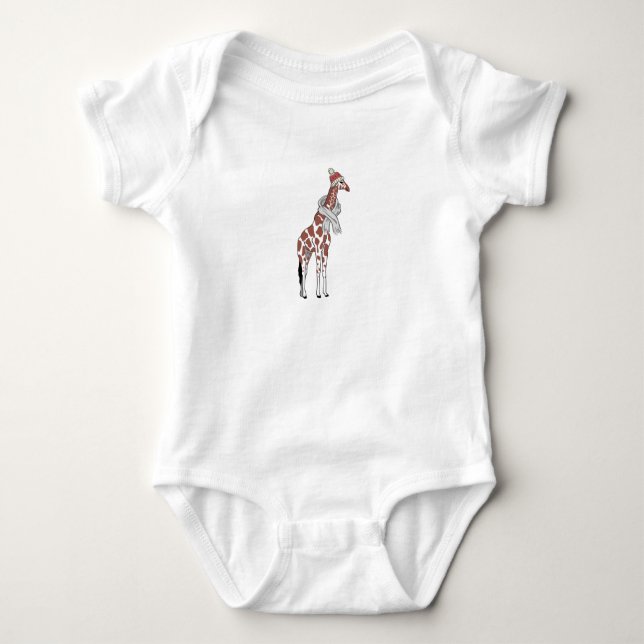 Winter giraffe t shirt (Framsida)