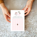 Winter Girl Baby Bingo-spelkort<br><div class="desc">Jul Baby Bingo-korten uppmuntrar till vänskaplig konkurrens mellan gästerna,  vilket garanterar roligt och upphetsning. Redigera text för att passa behoven för babyduschen. Om du vill ha matchande artiklar kan du besöka vår barnskuss för vinterjulen - Designad av Cava Party Design.</div>