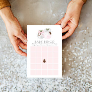 Winter Girl Baby Bingo-spelkort