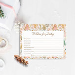 Winter Girl Baby Shower Önskemål för Baby Card Vykort<br><div class="desc">Vinter Wonderland-temat "Önskemål för Baby Card" kommer att bli en viktig fråga att värna om i flera år. Matchande objekt i vår Rosa Winter Wonderland - Cava Party Design.</div>
