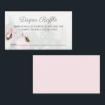 Winter Girl Baby Shower Raffle Tilläggskort<br><div class="desc">Vinterjul Theme Girl Baby Shower Diaper Raffle Biljett. Klicka på knappen "Anpassa ytterligare" för att redigera. Matchande objekt i vår butiks Cava party-design.</div>