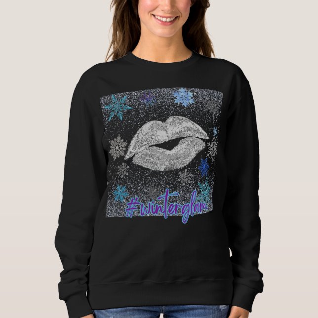 Winter Glam Sweatshirt T Shirt (Framsida)
