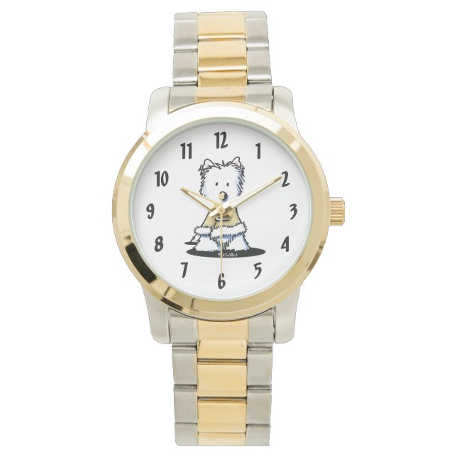 Winter Glamor Westie Watch Armbandsur (Framsida)