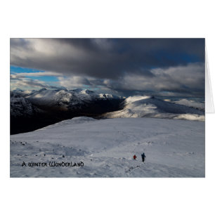 Winter Glencoe Scotland Ligcape Hälsningskort