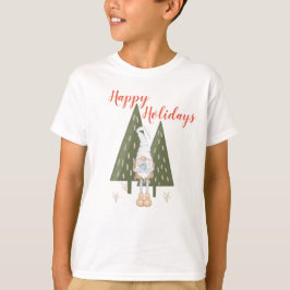 Winter Gnome Glad helg for Boy Matching T Shirt