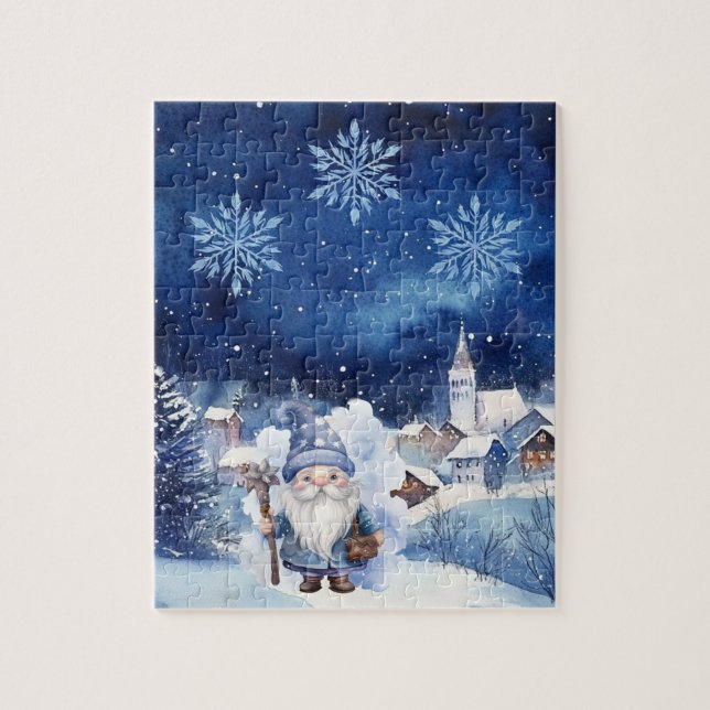 Winter Gnome Jigszawa Puzzle Pussel (Vertikal)