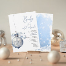 Winter God jul Watercolor Baby Shower mamma-