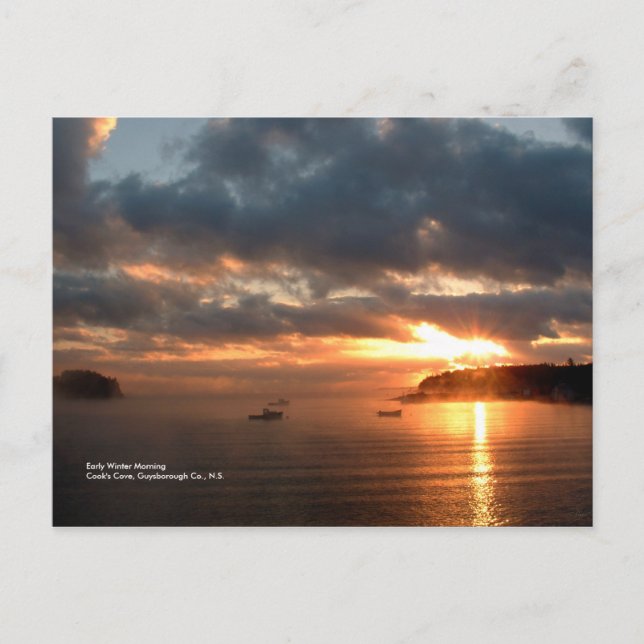 Winter God Vykort (Framsida)