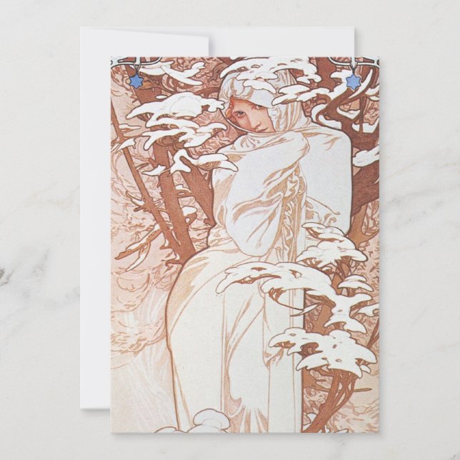 Winter Goddess Inbjudningar (Framsida)