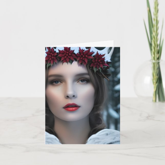 Winter Goddess jul Kort (Framsida)