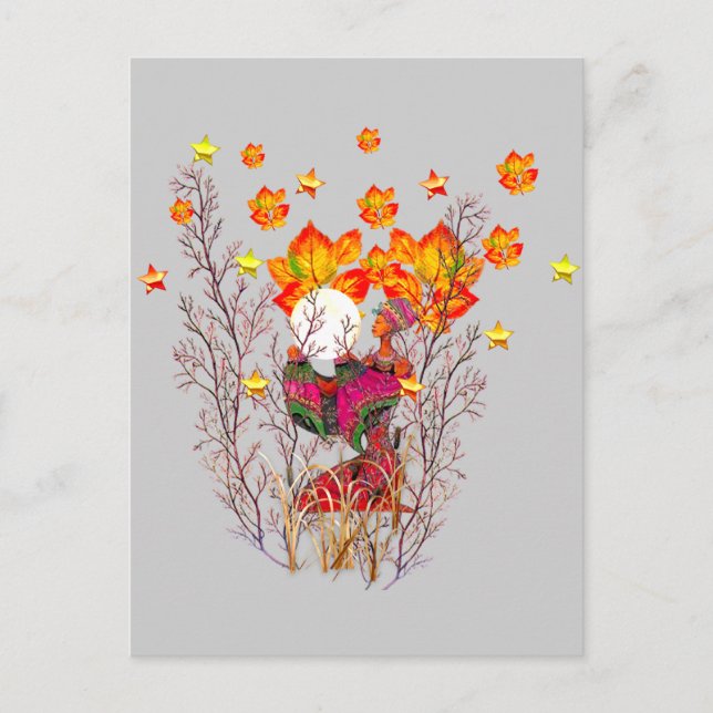 Winter Goddess Vykort (Framsida)