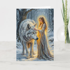 Winter Goddess & White Wolf Kort