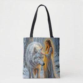Winter Goddess & White Wolf Tygkasse