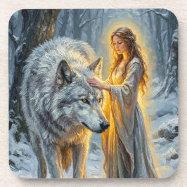 Winter Goddess & White Wolf Underlägg