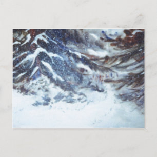 "Winter Gräs #1" vykort för Land-vägar