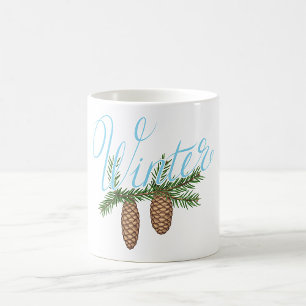 Winter Gräs Cones Kaffemugg