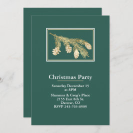 Winter Gräs Julfest Inbjudningar