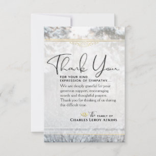 Winter Gräs Träd 3.5x5 Sympati - tackkort Tack Kort