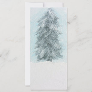 Winter Gräs Träd - Akrylmålning