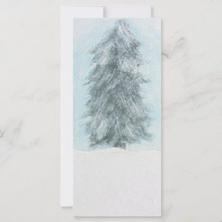 Winter Gräs Träd - Akrylmålning