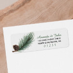 Winter Gräs Watercolor | Avkastning Returadress Etikett<br><div class="desc">Etiketten Winter Gräs Gren och Pinecone Watercolor Small Return. Perfekt för ditt vinterbröllop eller ett skogsland bröllop eller för vinterjulets Helgdagar. Ursprungligen färgade vattenfärgsgrafik av en förslutning Gräs Nål / Gren med liten Pinecon. Färg är i olika gröntar och . Om du vill ha frågor om ändringar i anpassad design...</div>