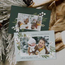Winter Greenery | Helgdag-fotokort