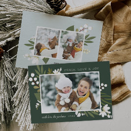 Winter Greenery | Helgdag-fotokort Julkort