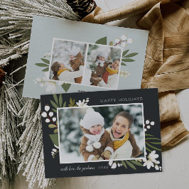 Winter Greenery | Helgdag-fotokort Julkort