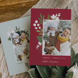Winter Greenery | Helgdag-fotokort Julkort